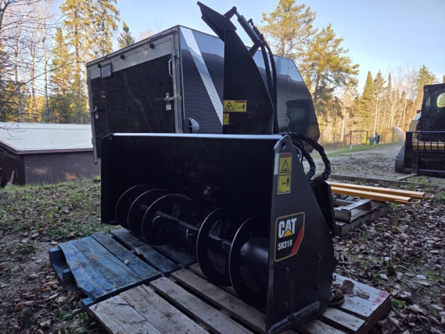 Cat skidsteer snowblower