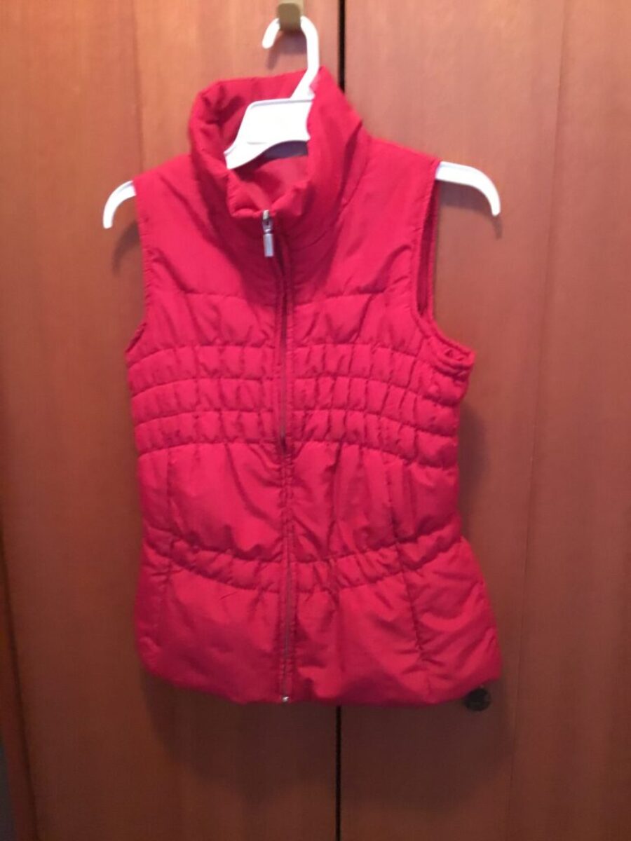 Ladies nylon red vest