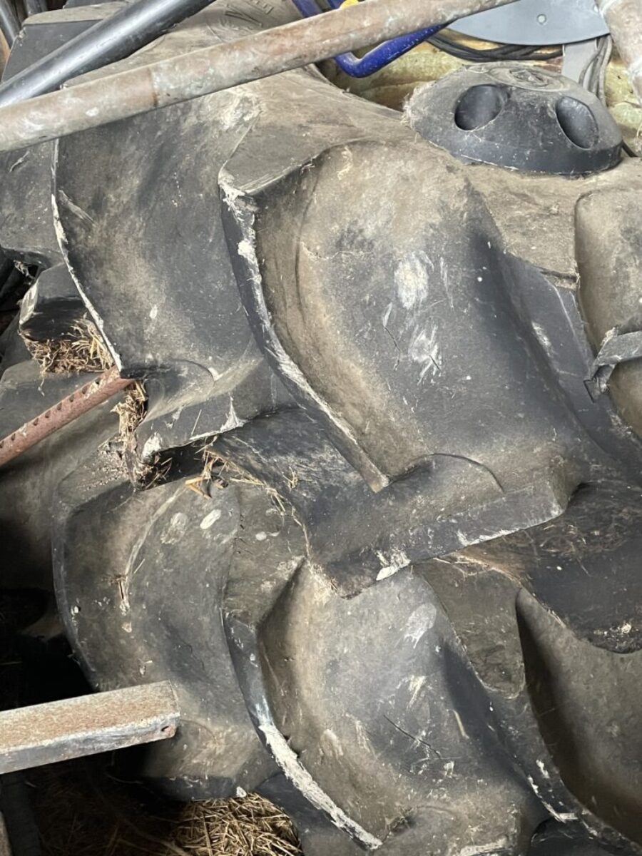 Goodyear 18.5 x 26 Special Sure Grip TD-7 Tires on Rims. Combine, Tractor