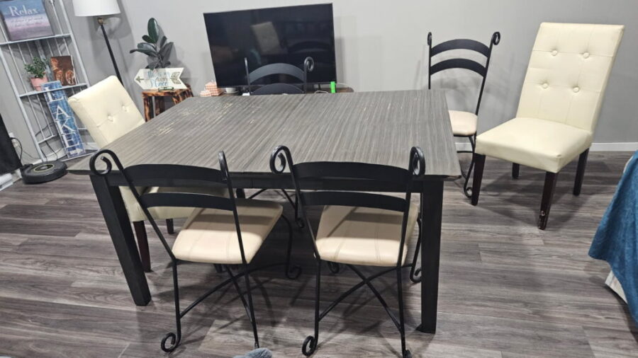 Table and chairs