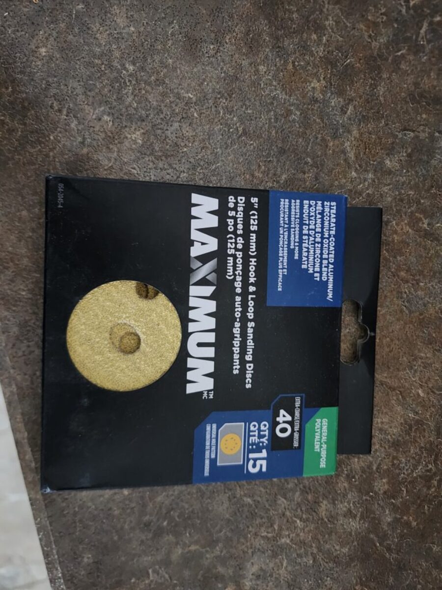 New 15 pack 40 grit sanding discs