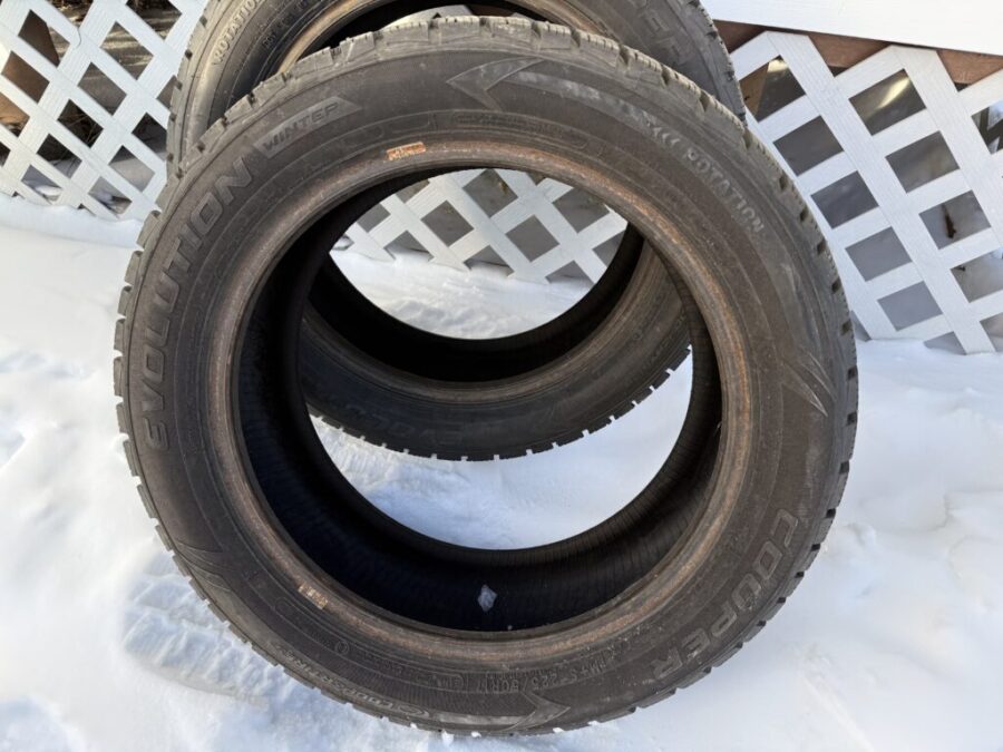 Studded Cooper Evolution Tires 225/50R17