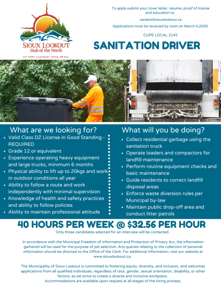 Sanitation Driver