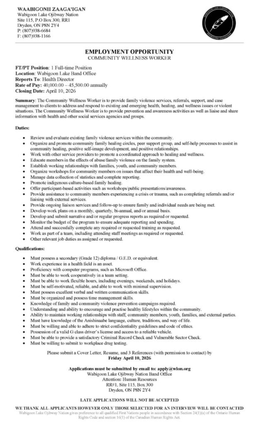 Community Wellness Worker