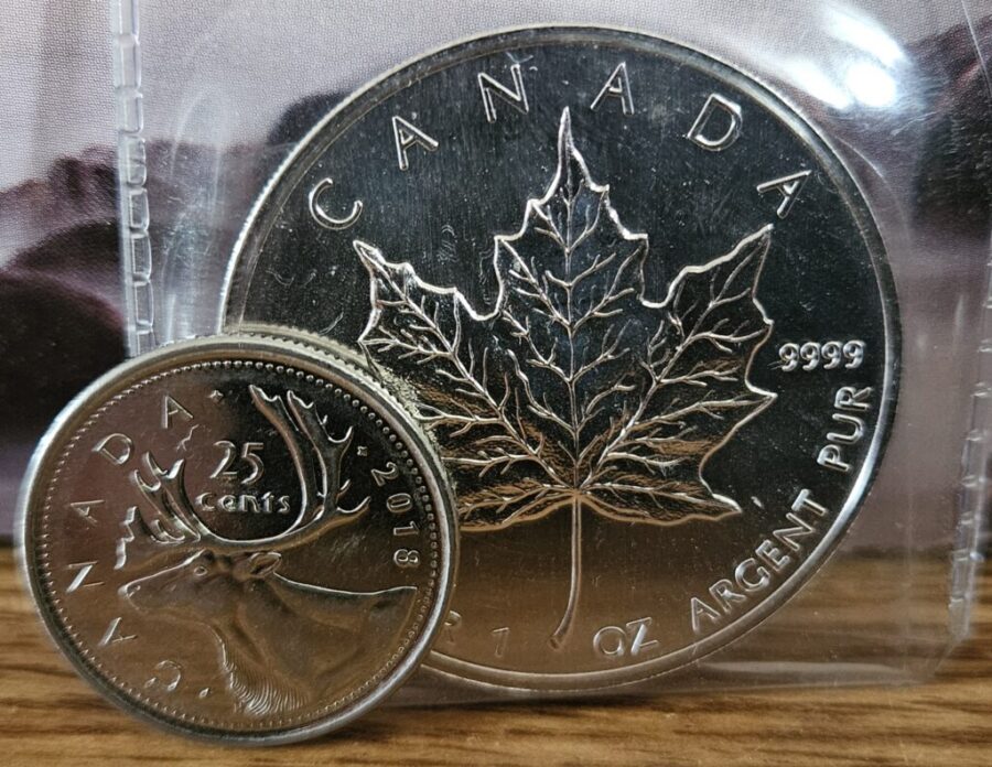 1988 Canadian Silver Maple Leaf 1OZ