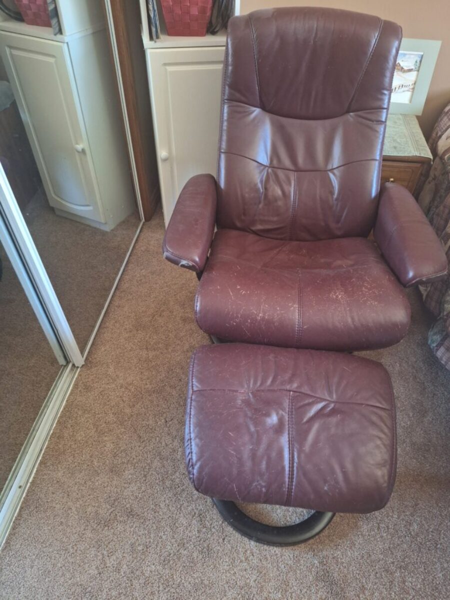 Chair with foot stool