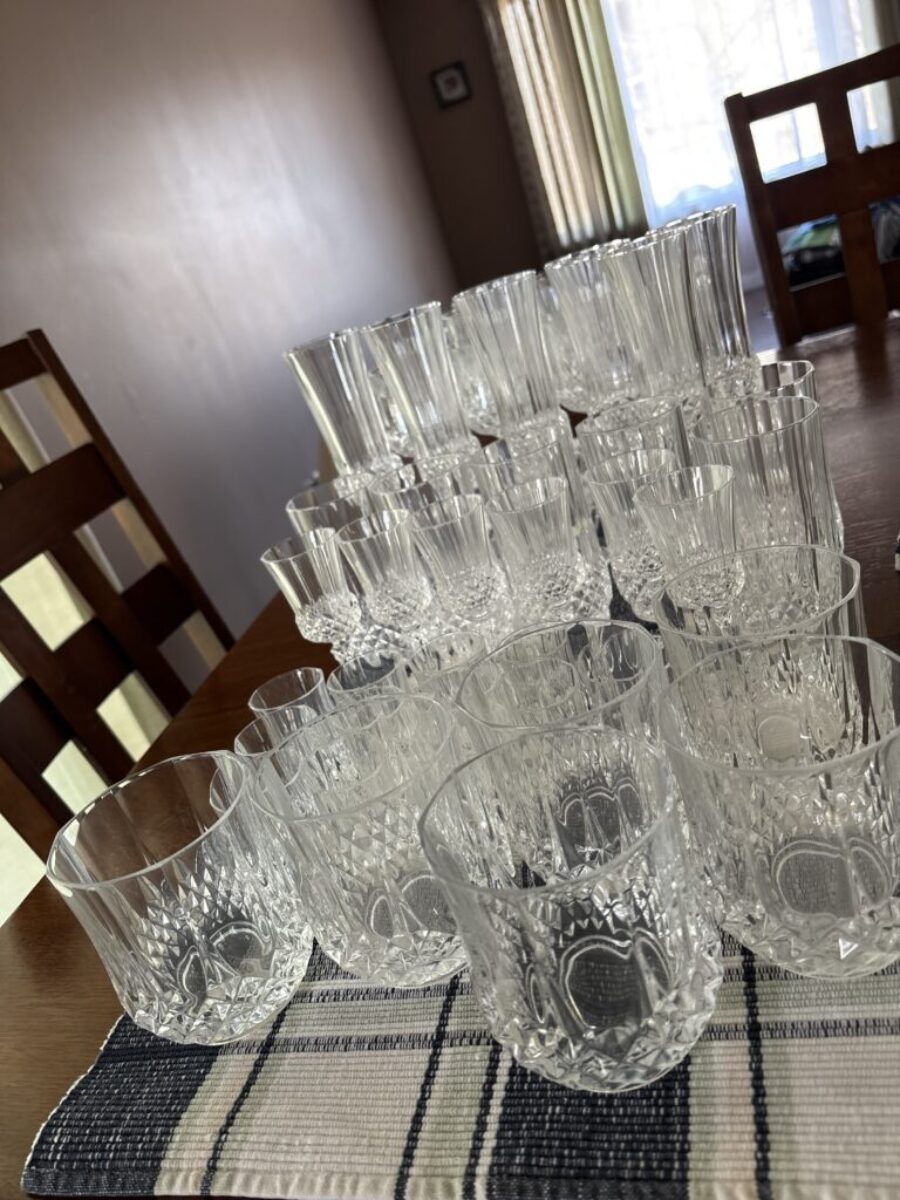 48 pc set of crystal