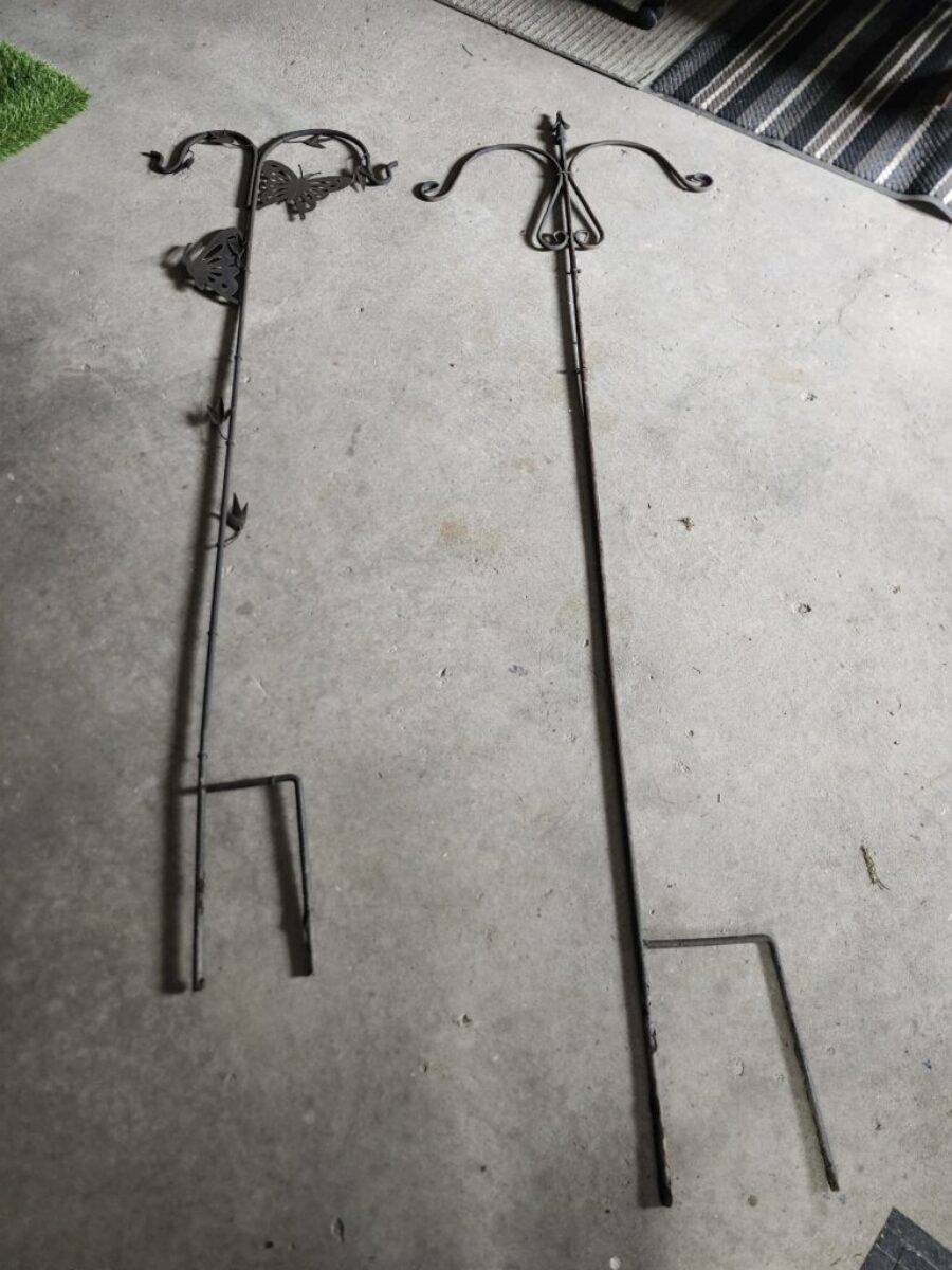2 heavy Duty hanging planter hooks