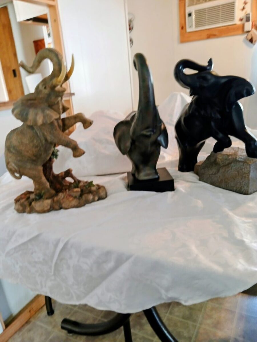 3 Elephant Ornaments sold together
