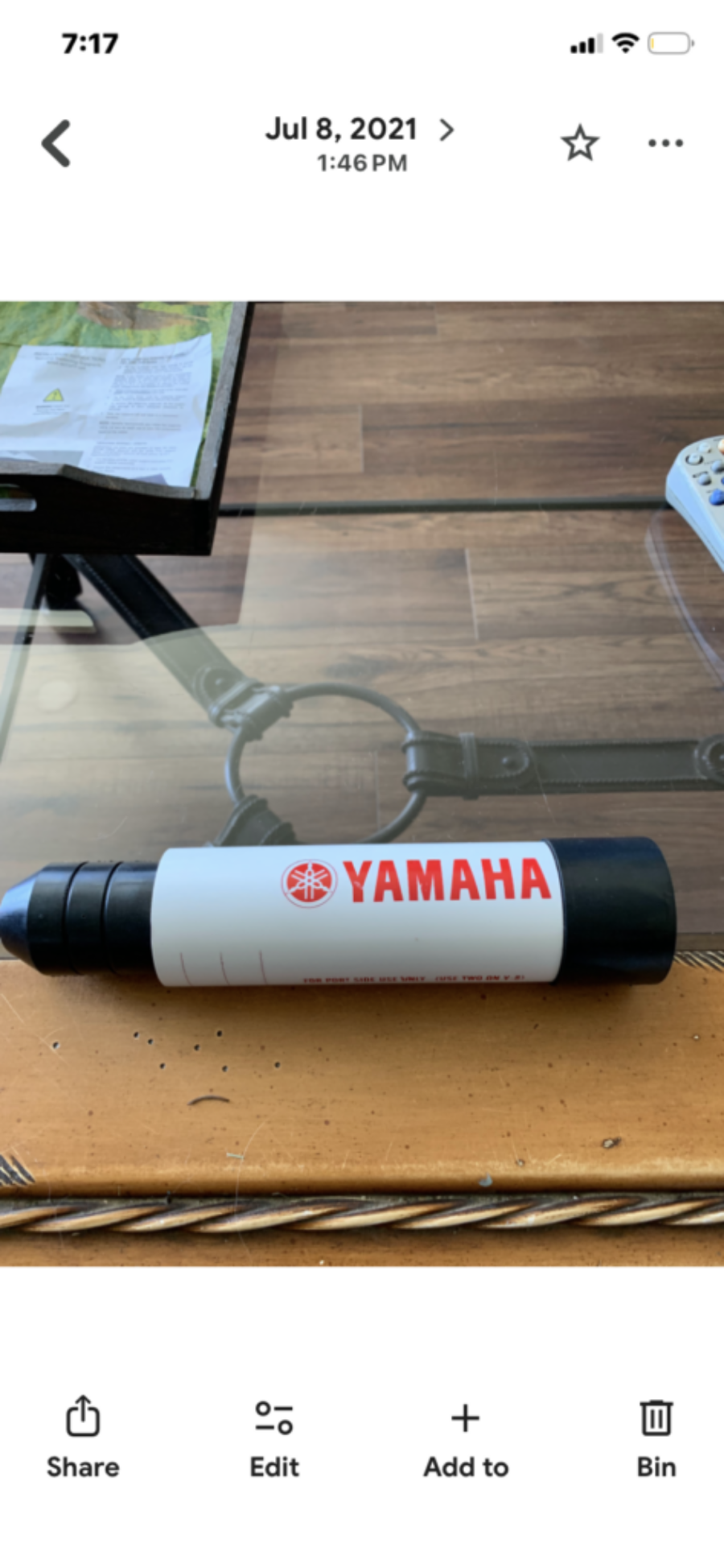 Outboard Motor Travel Shock