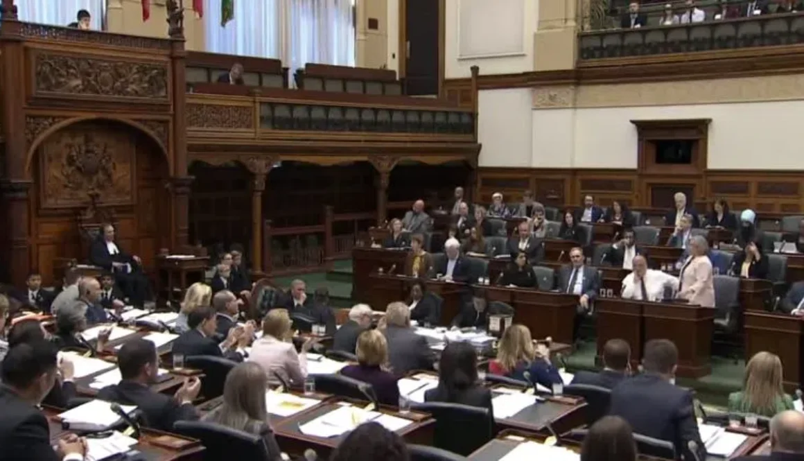 Queens-Park-with-Andrea-Horwath-standing-May-8-2019