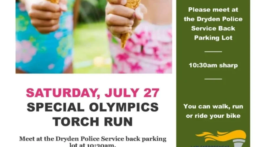 Dryden Law Enforcement Torch Run Tomorrow