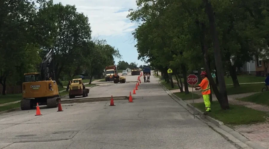 Road Repairs Delay Traffic on Parkdale Road