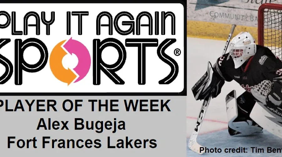 Lakers Goalie Named SIJHL Player Of The Week