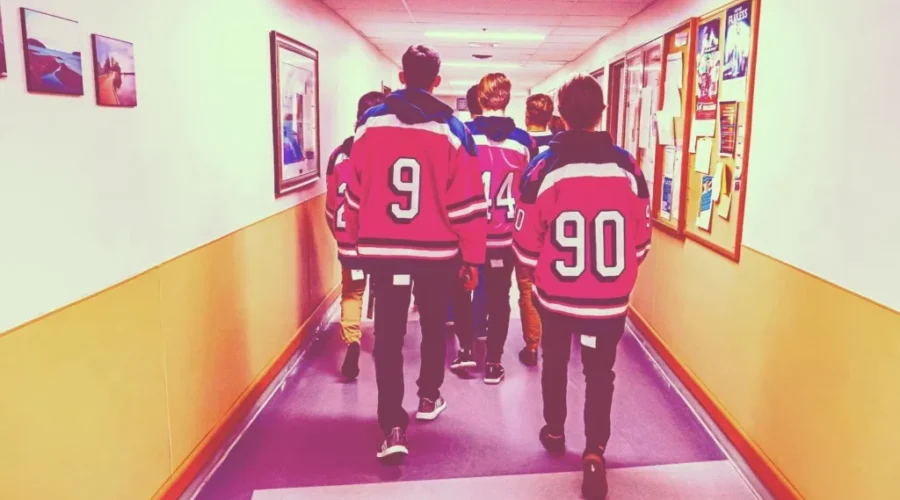 Ice Dogs Ready To Pink The Rink