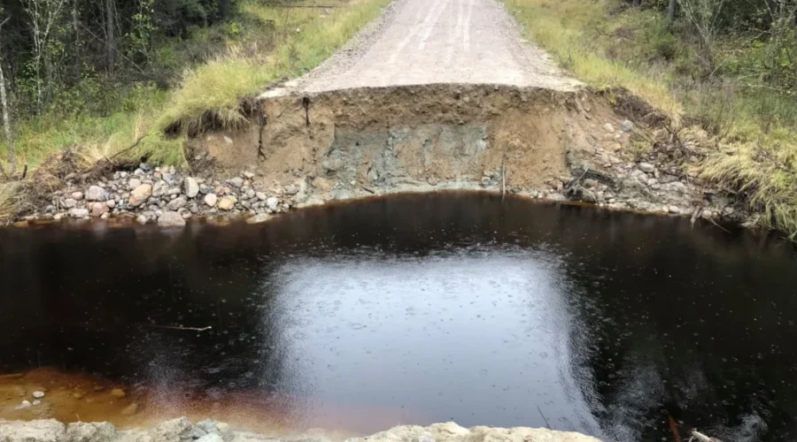 Washout-1-1 Washed Out Road Near Amesdale To Be Repaired In Spring