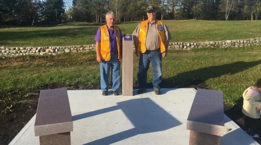 Dryden Lions Club Donates Benches To Lions Park