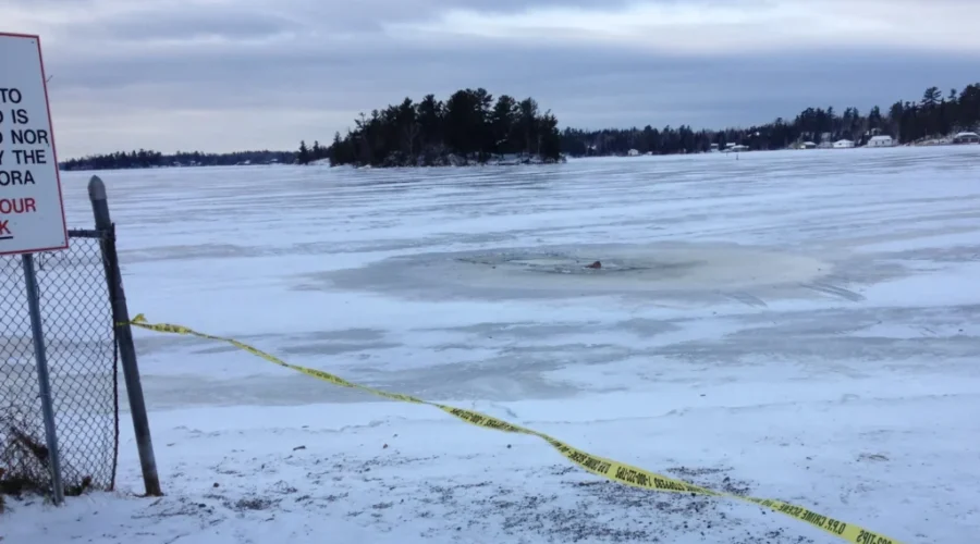 car-through-ice-1 Ice Thickness An Issue This Time Of Year