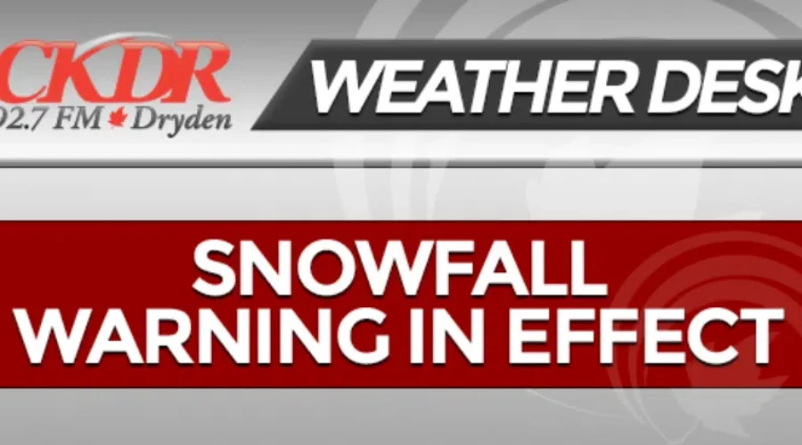 SNOWFALL WARNING ACROSS THE DISTRICT