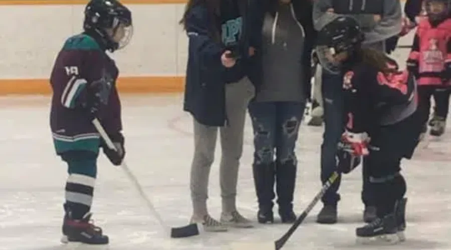 puckdrop-1-1 Three Medals For Dryden Teams On Home Ice