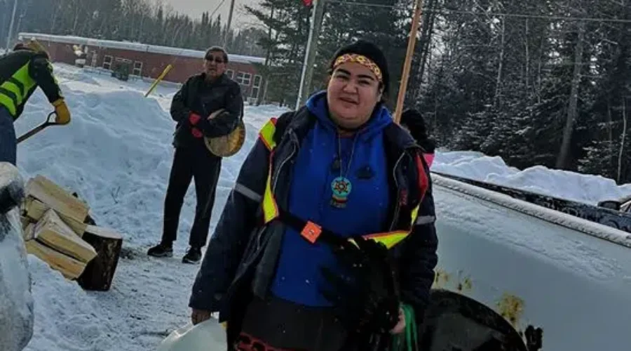 Eagle Lake Woman Walking To Wet’suwet’en