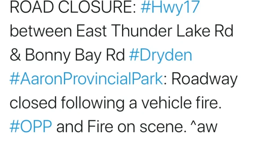 Highway 17 East Of Dryden Open