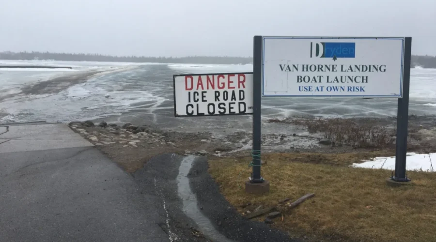 Mild Weather Closes Area Ice Roads