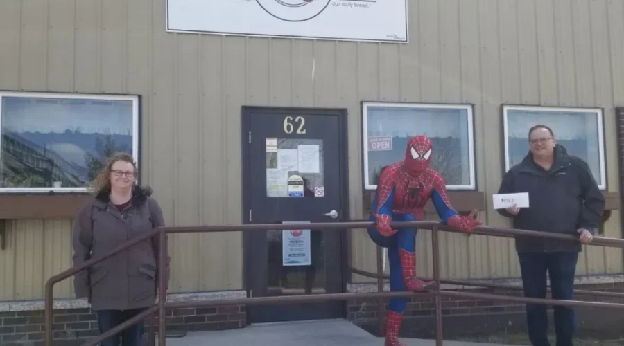 donation1-1 Web-Slinger And Community Helps Dryden Food Bank