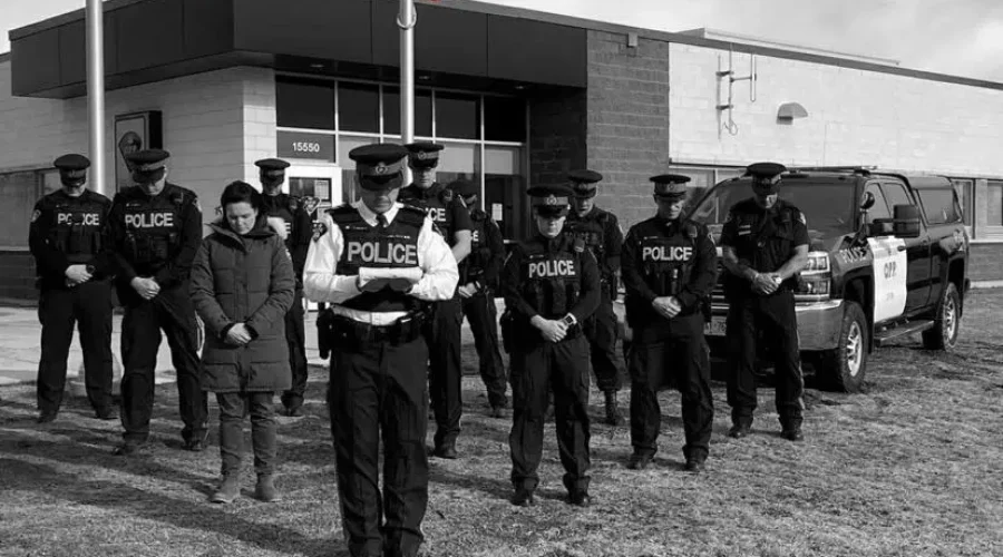 Dryden OPP Salute Slain NS Mountie