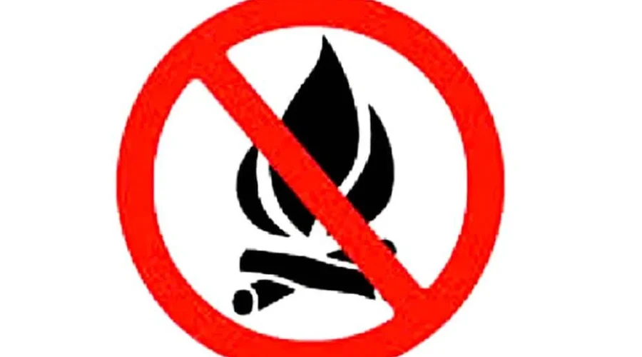Large Fire Sparks Fire Ban Reminder