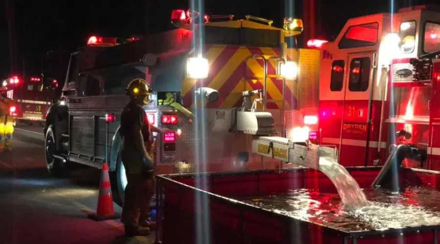 UPDATE: Large Barn Fire In Dryden Area