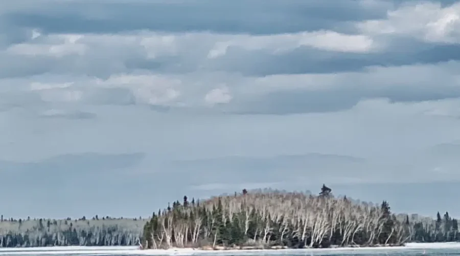Photo-by-Jodi-Mckenzie-photo-taken-of-the-Howey-Bay-in-Red-Lake-earlier-this-week-1st-warm-day-and-all-the-snow-was-melting-leaving-a-puddle-on-top-of-the-ice-1 Spring On The Howey