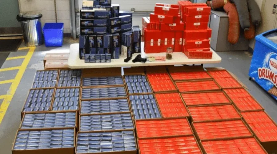 cigarettes19May-1 Dryden Police Seize $225,000 Of Illegal Tobacco