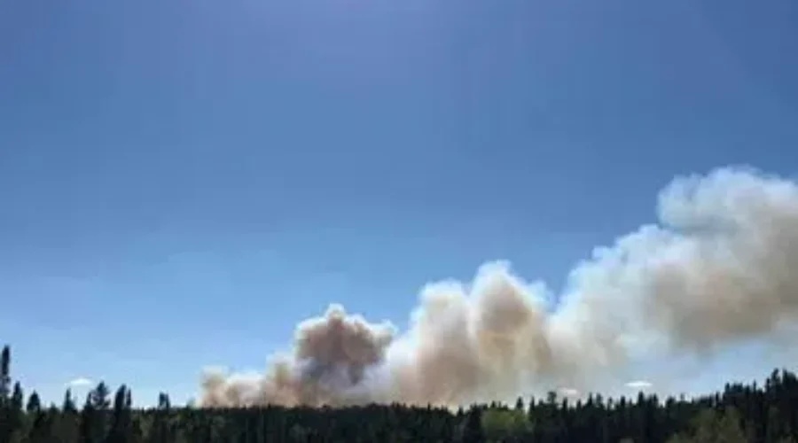Forest Fire Southwest Of Vermilion Bay