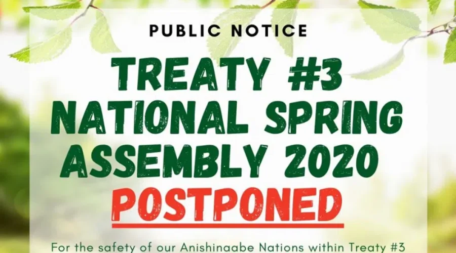 Two Major Events For Treaty #3 Postponed