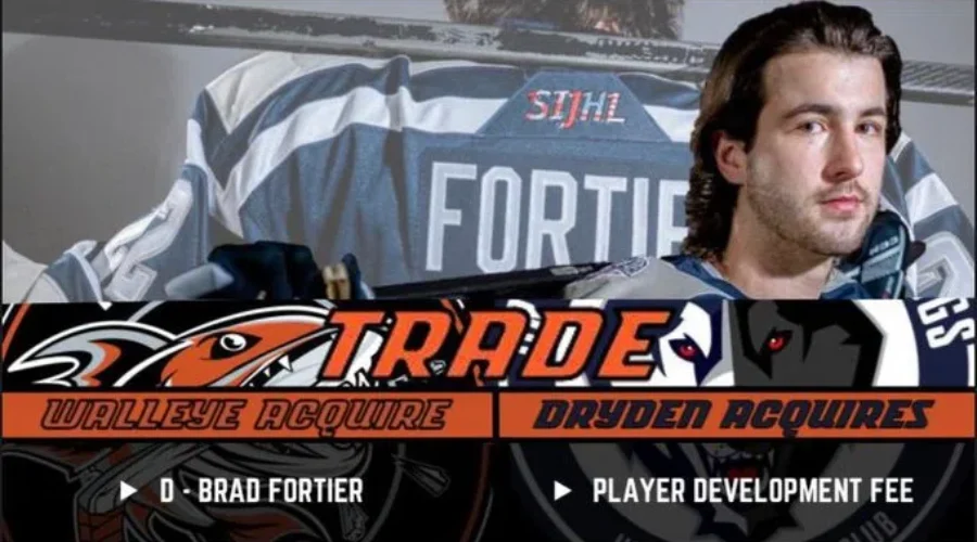 fortier-1 Ice Dogs Trade Brad Fortier
