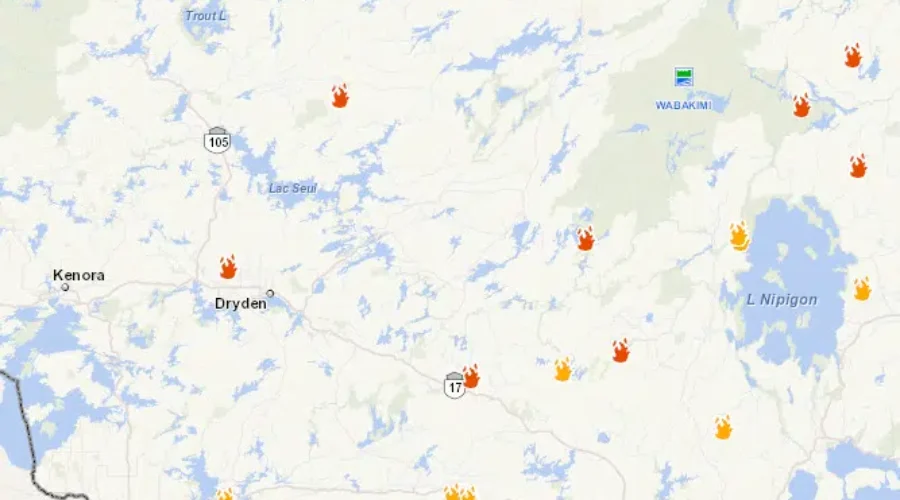 forest-fires-july-14th Three New Regional Fires Reported By MNRF