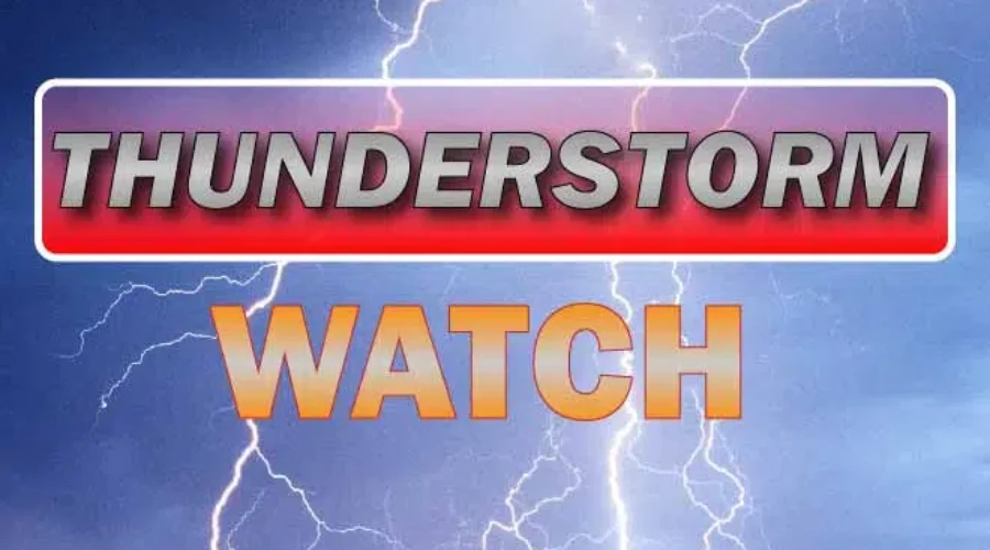 Severe Thunderstorm Watch Issued