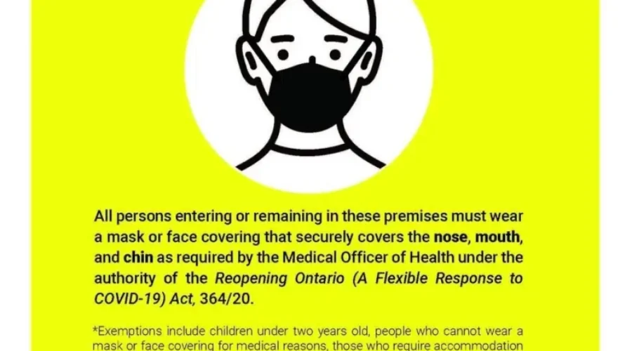 Masks Now Mandatory Across Health Unit Coverage Area