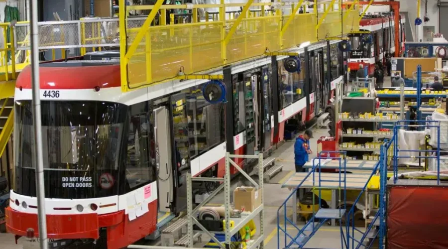 BOMBARDIER SELLS OFF RAIL DIVISION