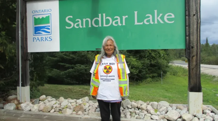 Saugeen Member Walking Against Nuclear Waste