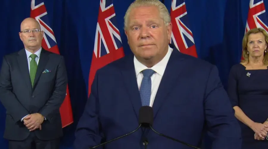 ford-presser New Fines For Disobeying Provincial COVID-19 Regulations