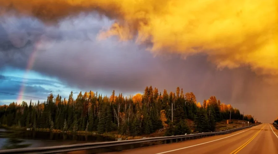 Driving In Sunset Country Heaven