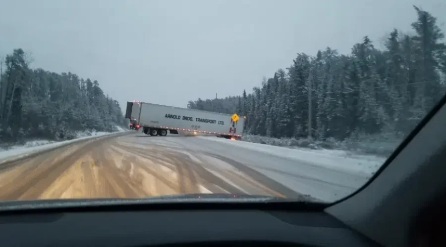 Snow Causing Problems On Area Roads