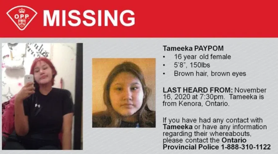 **FOUND: Missing Teen In Kenora