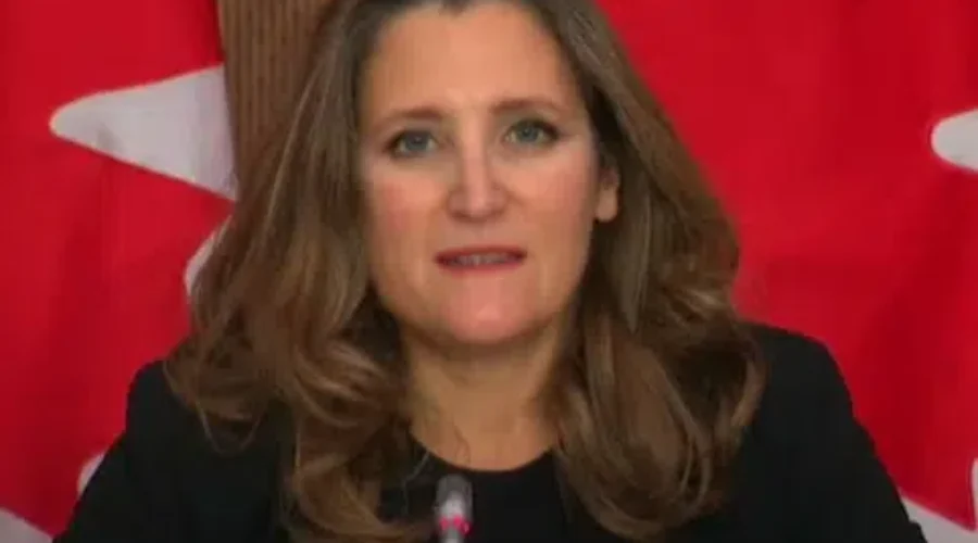 Nearly $400 Billion Budget Deficit For 2020: Freeland