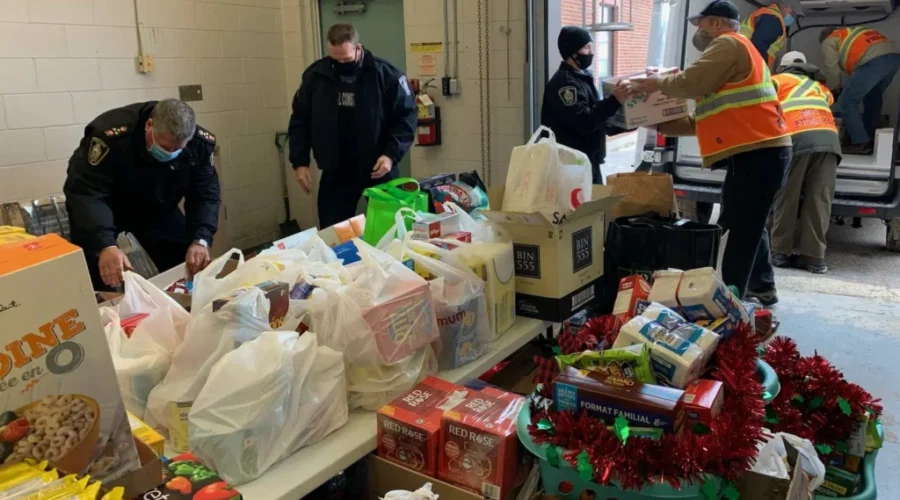 Dryden Police Donate Over 4 Thousand Pounds of Food