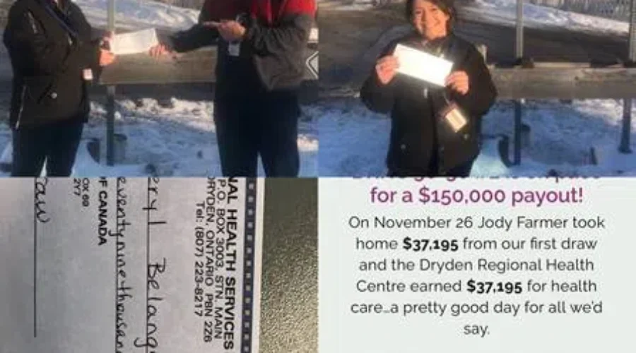 Kenora’s Sheryl Belanger Big Winner Of 50/50 Draw