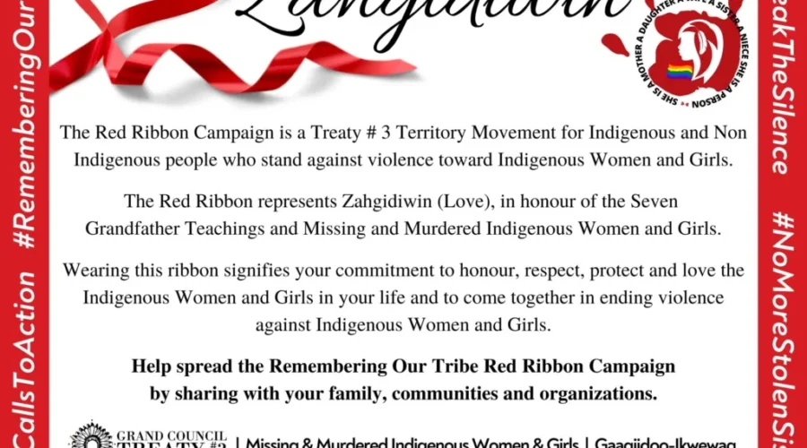 Treaty #3 Launches Red Ribbon Campaign