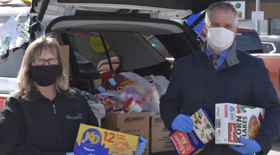 Dryden GM Food Drive for Food Bank